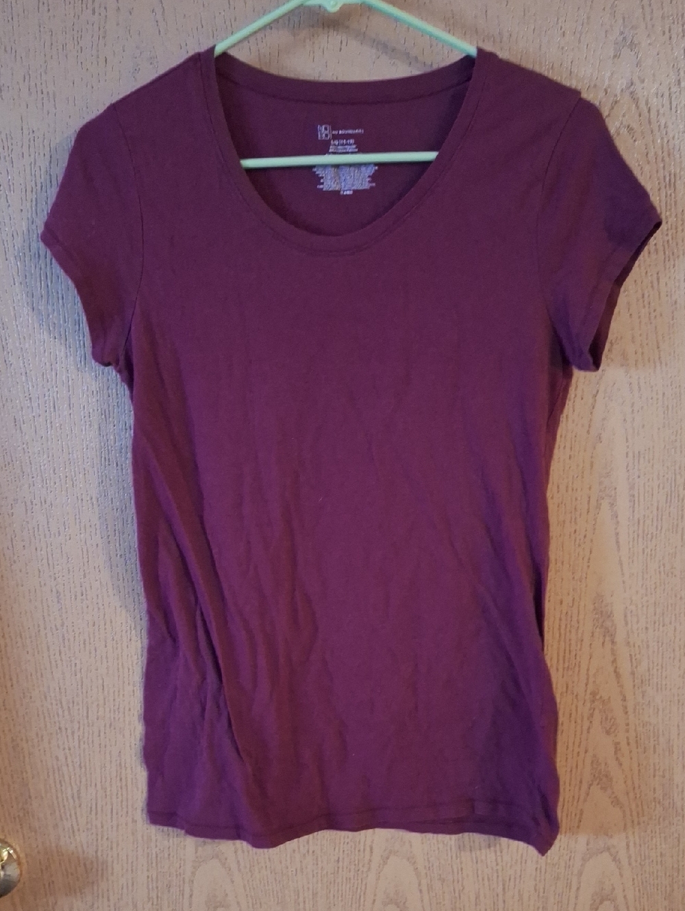 No Boundaries Plum Short Sleeve Crewneck Tee
